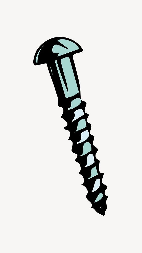 Screws clipart, illustration vector. Free public domain CC0 image.
