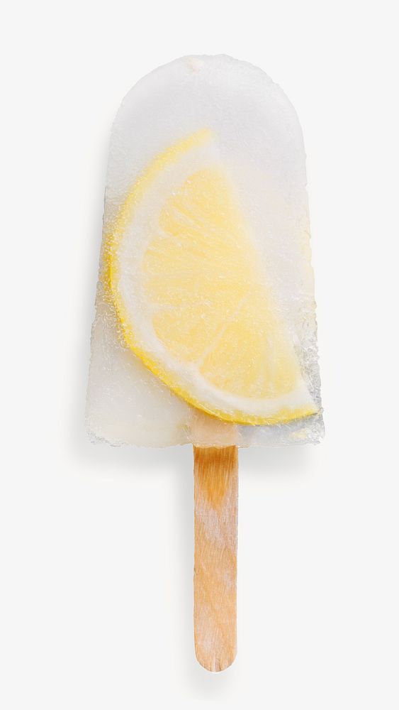 Lemon popsicles, isolated design