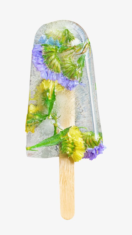Pop ice phone wallpaper, simple flower image