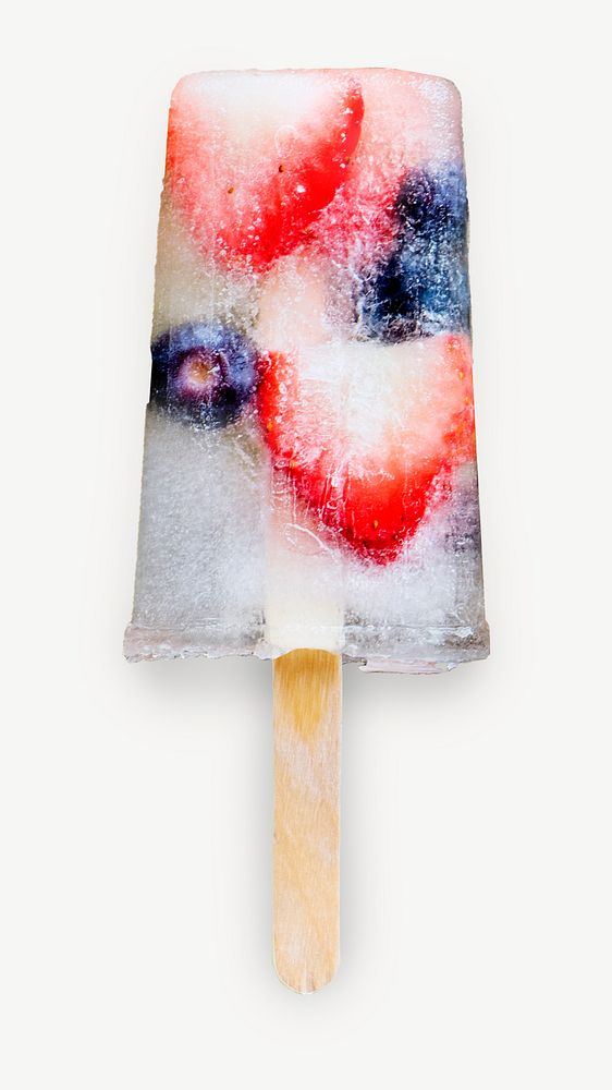 Fruit popsicle food element psd