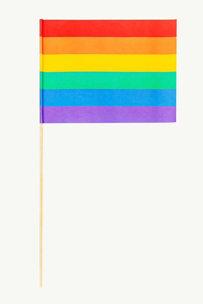 Rainbow flag isolated object psd