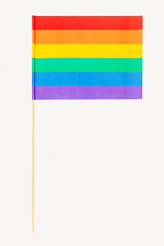 Rainbow flag, isolated object