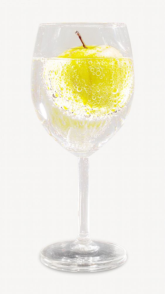 Clear cocktail image on white