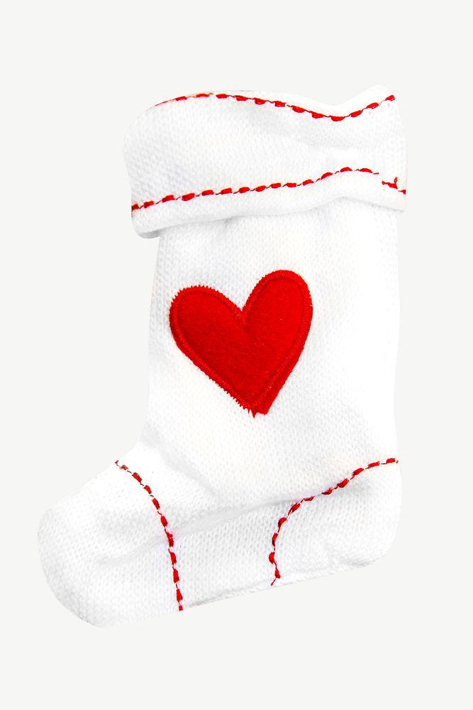 Heart sock isolated object graphic psd