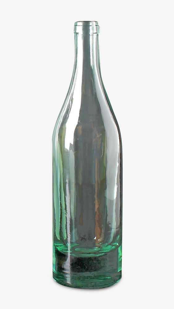 Glass bottle, isolated image