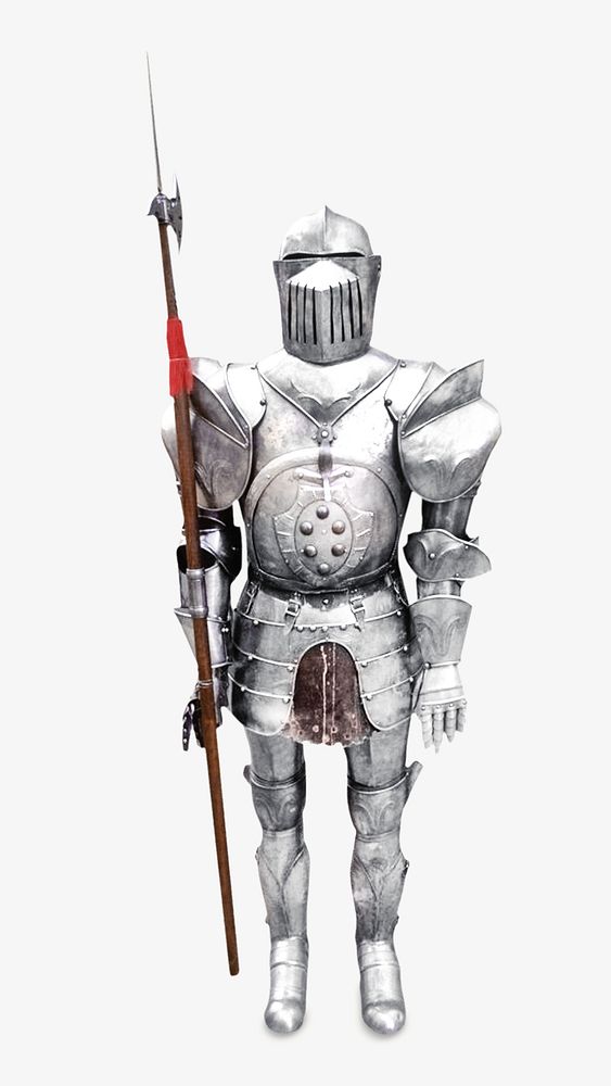 Knight armor, isolated image