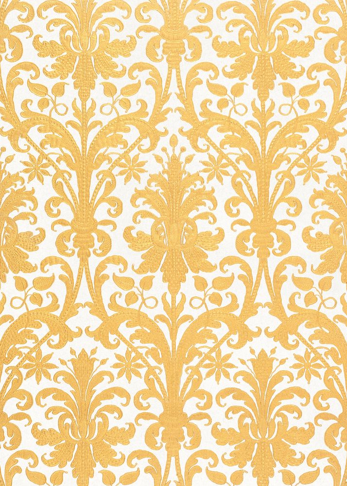 Vintage gold ornate pattern background. Remixed by rawpixel.