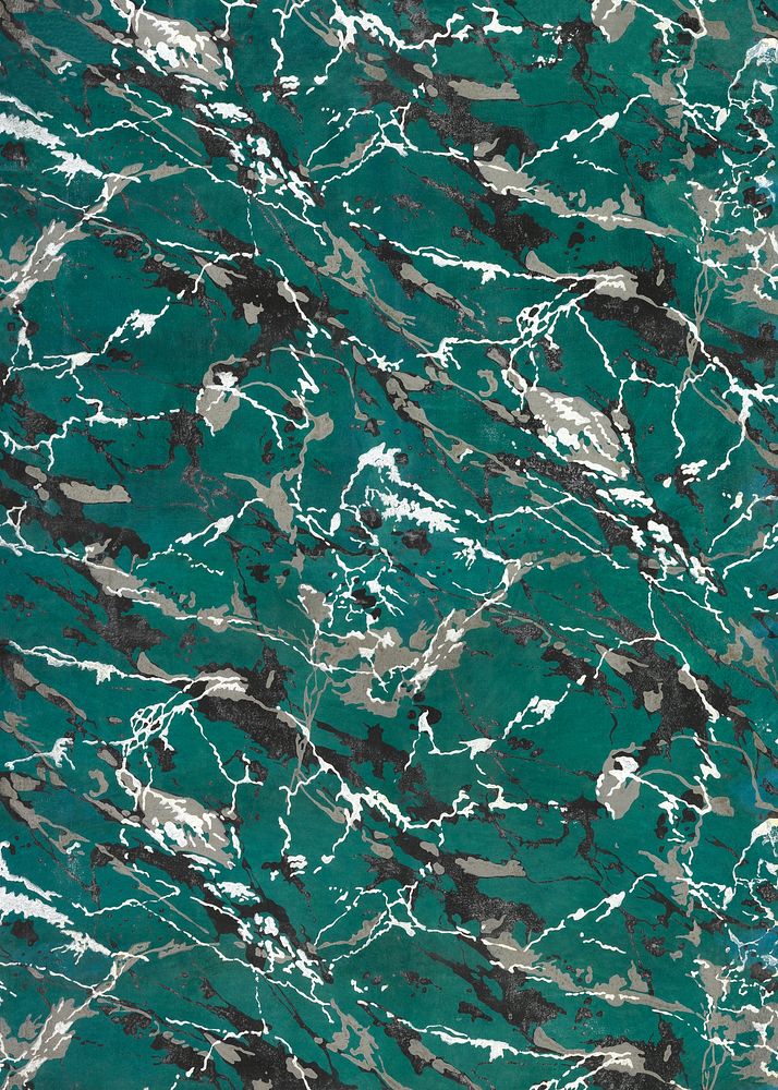 Green marble pattern background. Remixed by rawpixel.