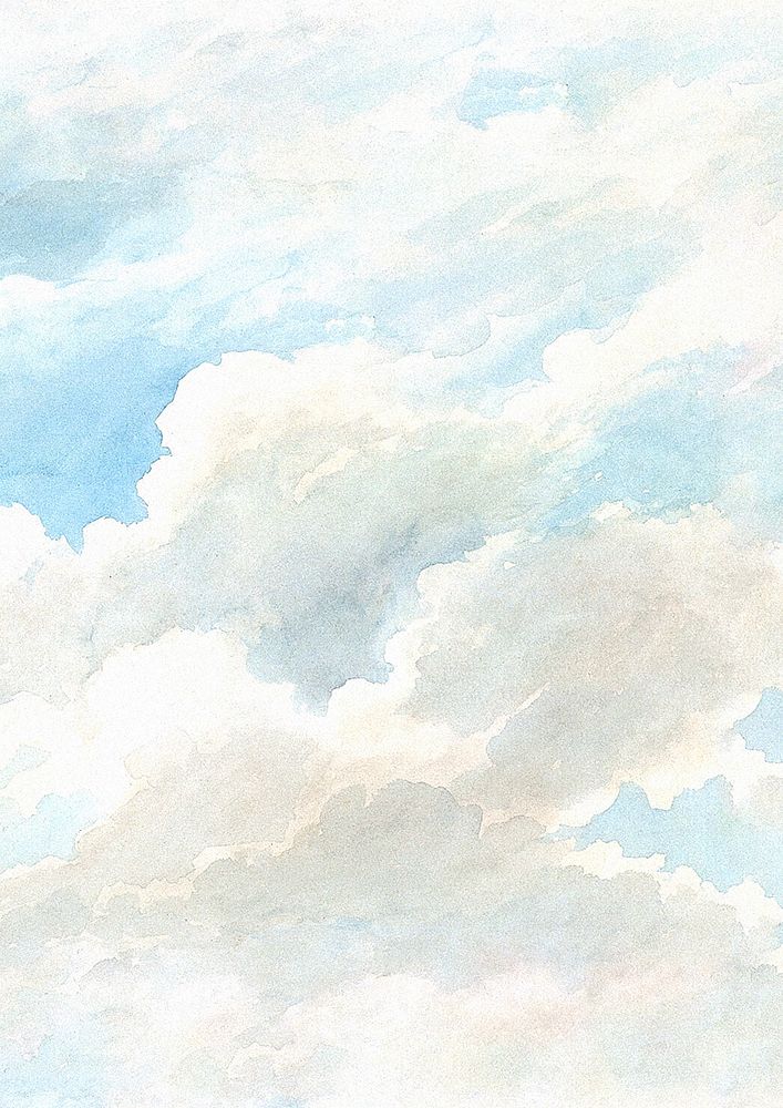 Cloud sky painting background. Remixed by rawpixel.