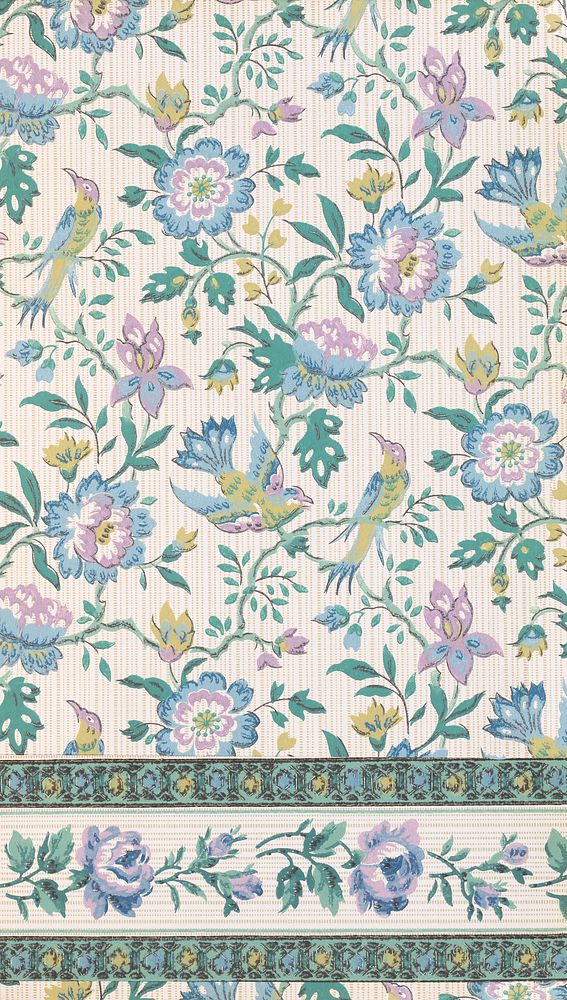 Vintage pattern (1834) from M.H. Birge & Sons Co. Original from The Smithsonian Institution.  Original public domain image…