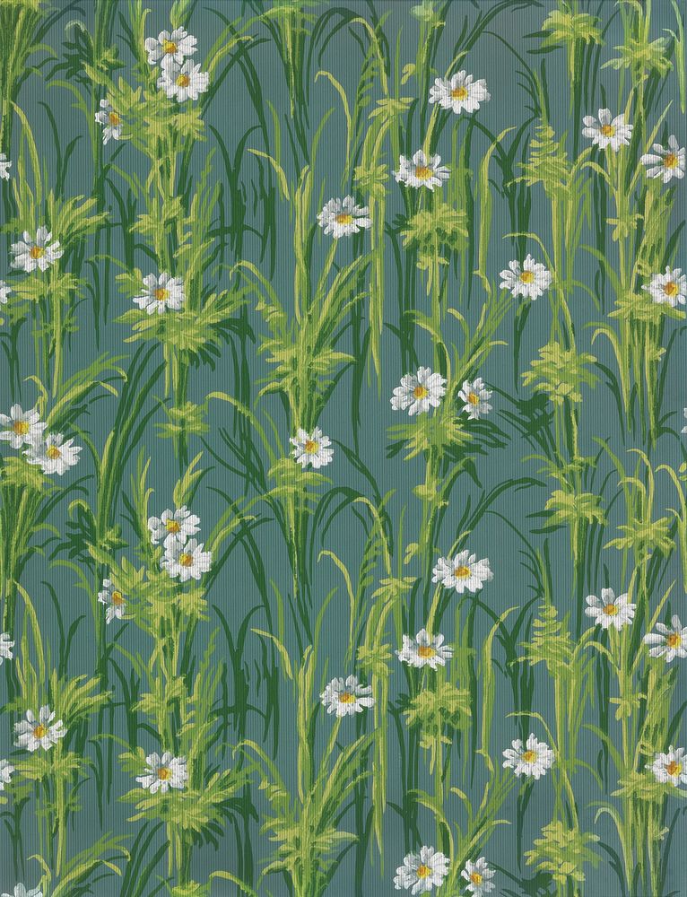 Sidewall, floral pattern. Original public domain image from Smithsonian. Digitally enhanced by rawpixel.
