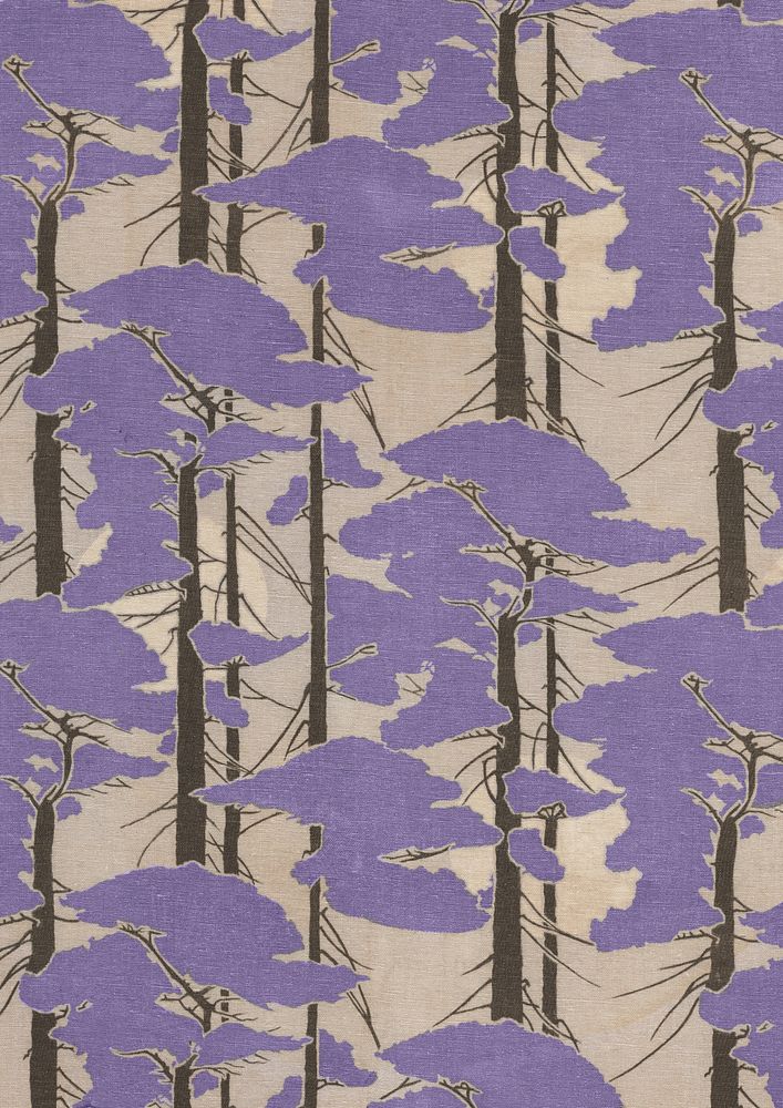 Japanese trees pattern, vintage background. Remixed by rawpixel.