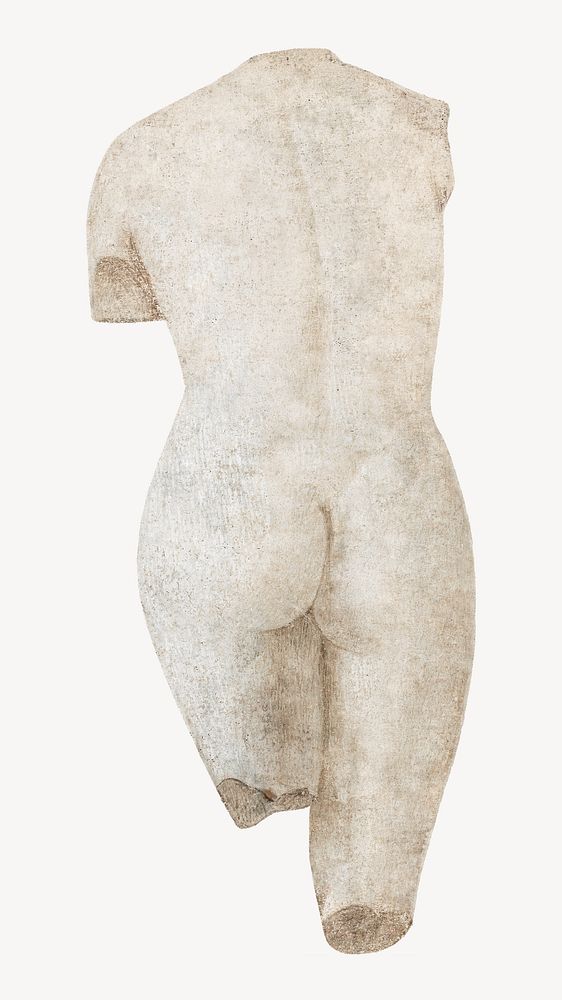 Venus Pudica sculpture, vintage illustration by Benozzo Gozzoli.  Remixed by rawpixel. 