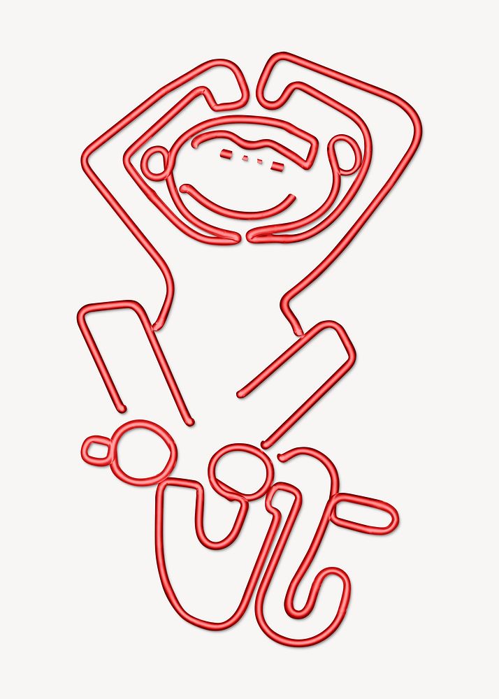 Red monkey, neon sign.  Remixed by rawpixel. 