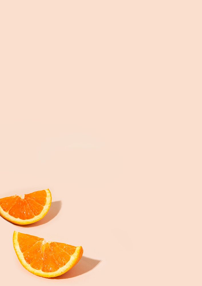 Pastel orange background, Summer aesthetic