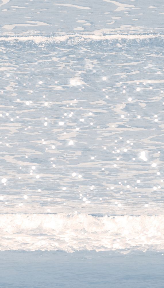 Sparkly sea water mobile wallpaper, aesthetic summer image