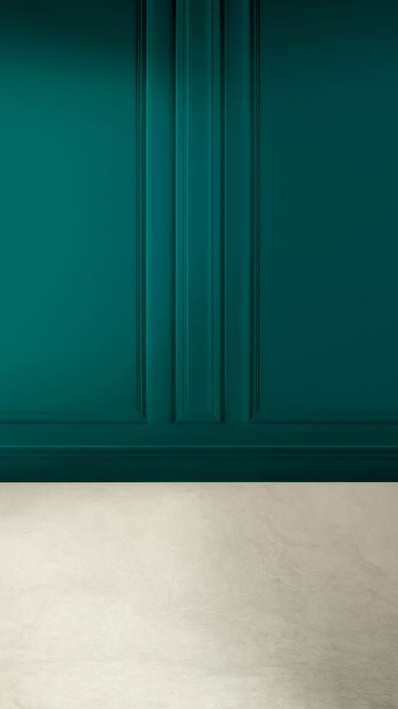 Green paneling wall mobile wallpaper