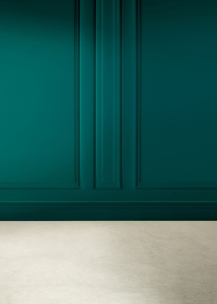 Green paneling wall background