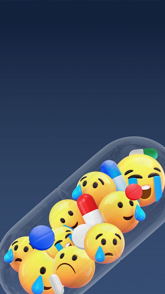 Sad emoticons health iPhone wallpaper