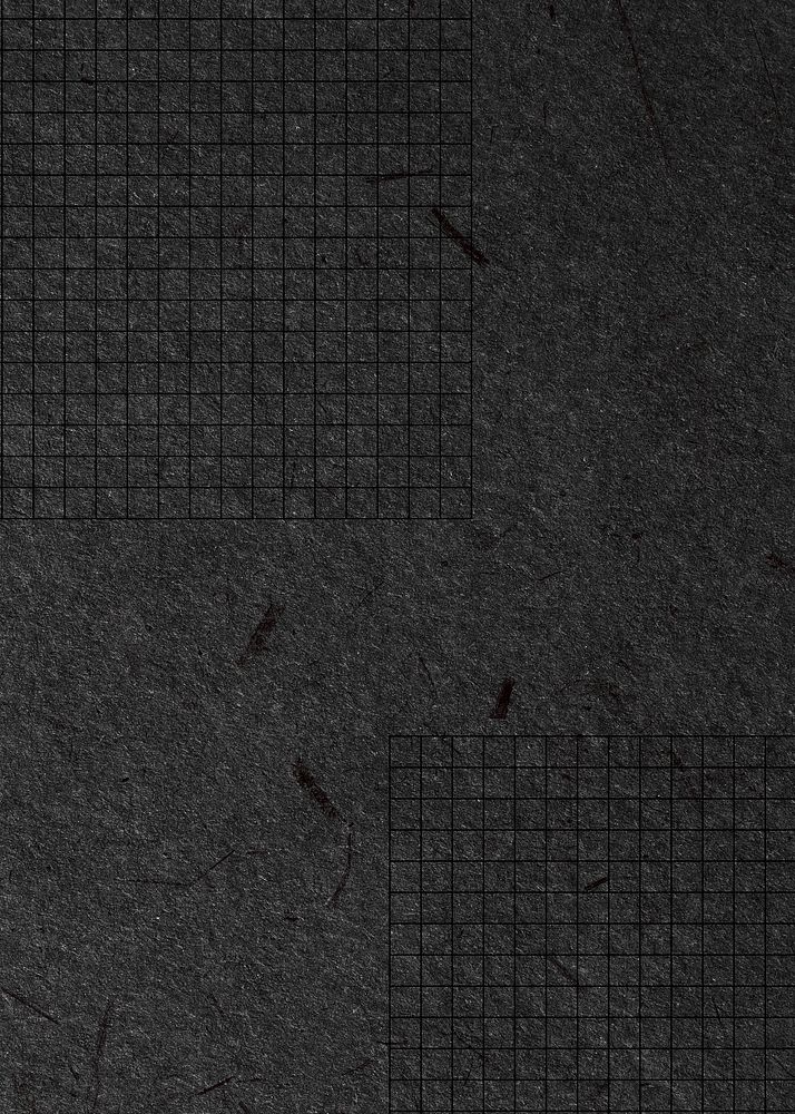 Black grid patterned background, paper textured design