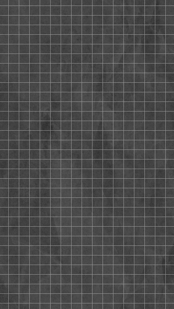 Black grid patterned iPhone wallpaper, paper textured design