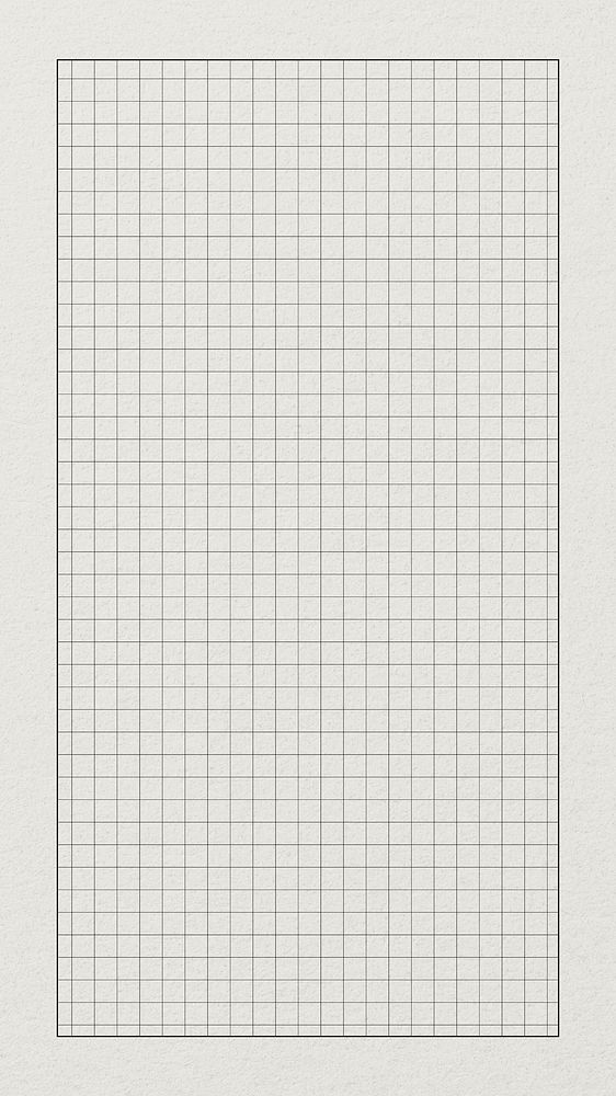 White cutting mat iPhone wallpaper, grid patterned design