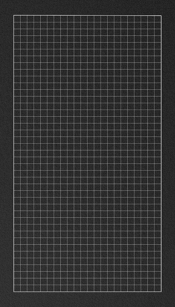 Black cutting mat iPhone wallpaper, grid patterned design
