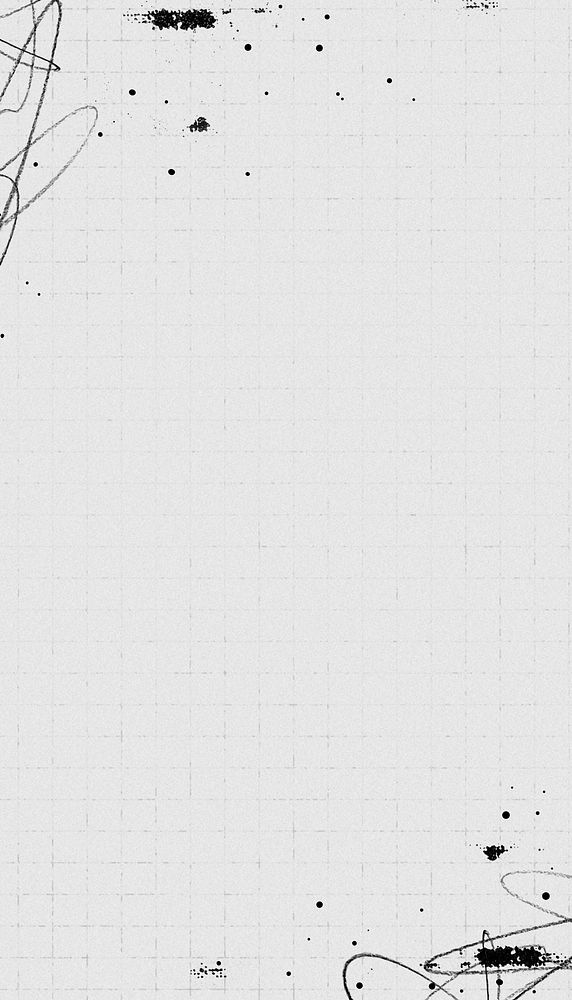 White grid pattern iPhone wallpaper, scribble border
