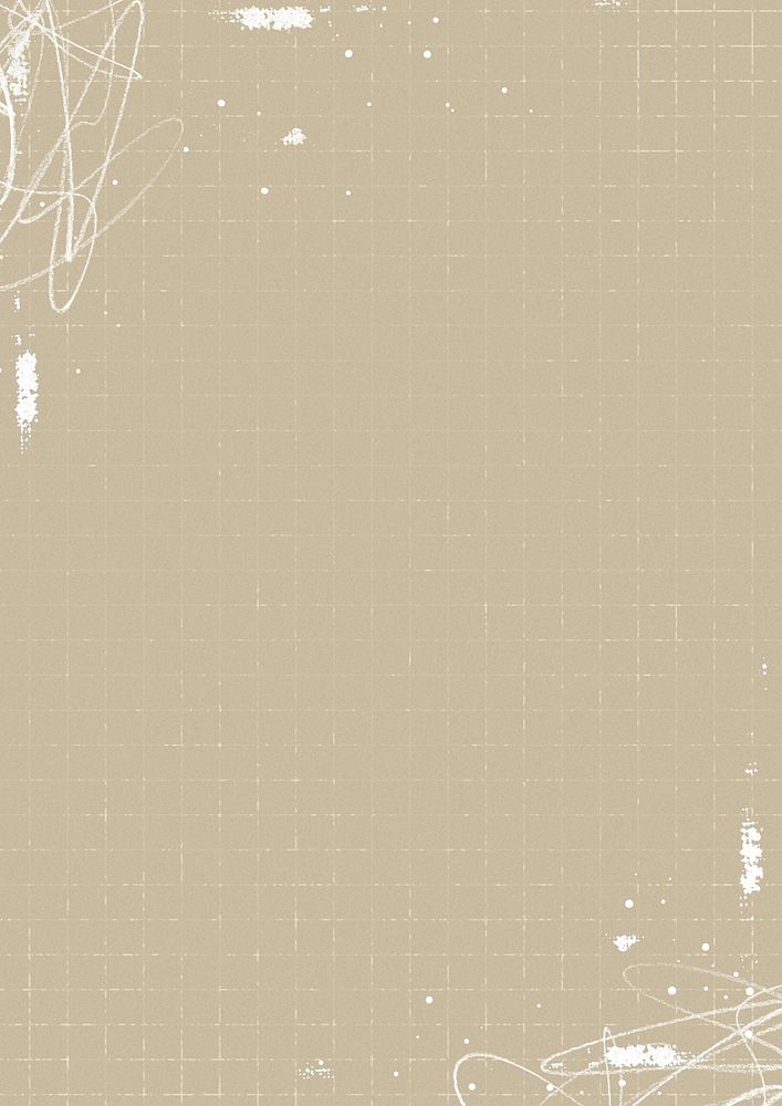 Brown grid pattern background, scribble border