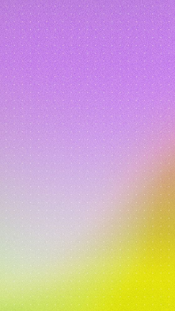 Purple gradient iPhone wallpaper, yellow wave border