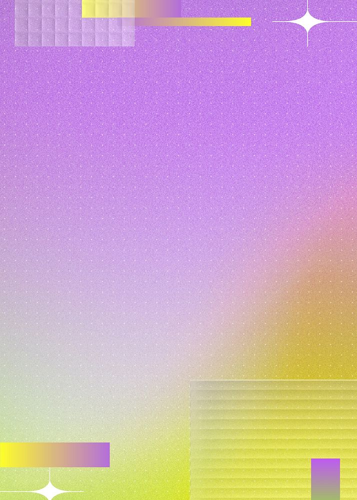 Purple abstract background, yellow wave border