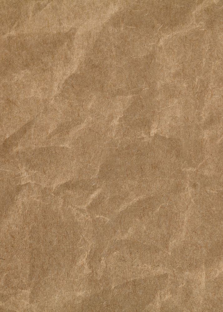 Brown background, crumpled paper texture