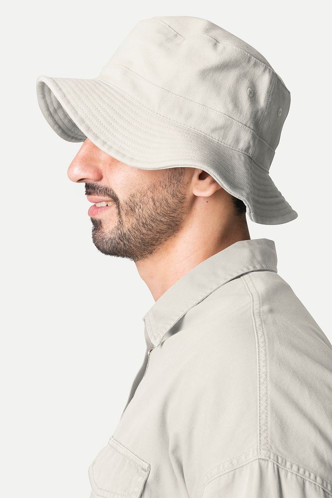 Cap mockup psd man fashion studio shoot