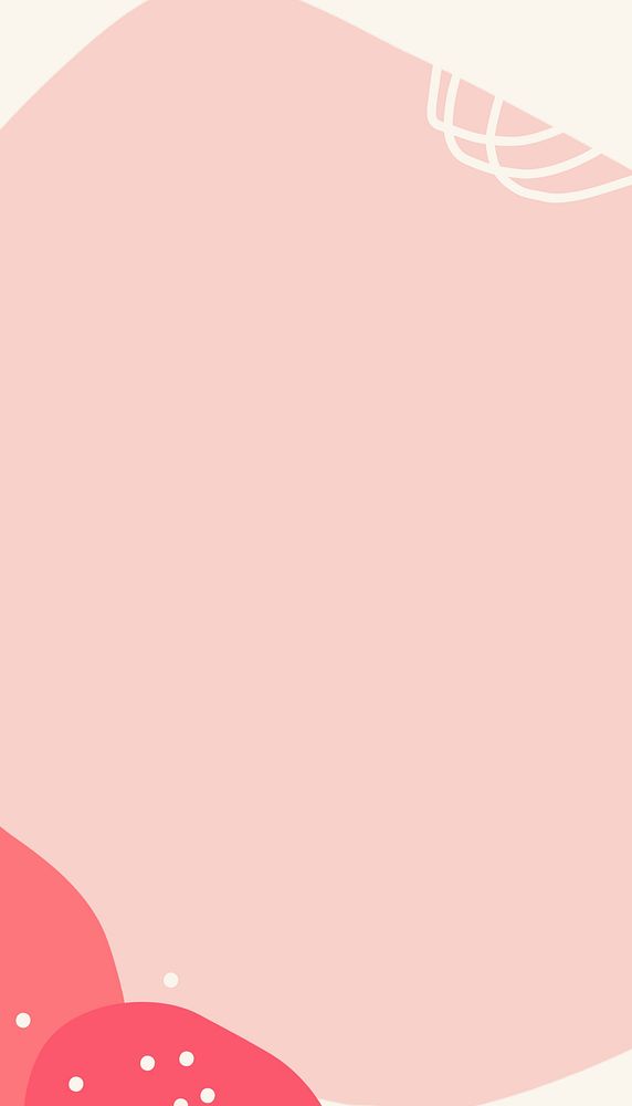 Pink aesthetic iPhone wallpaper, abstract border