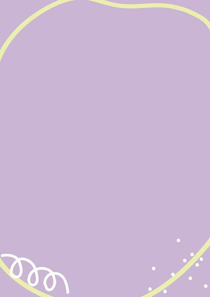 Pastel purple background, circle frame