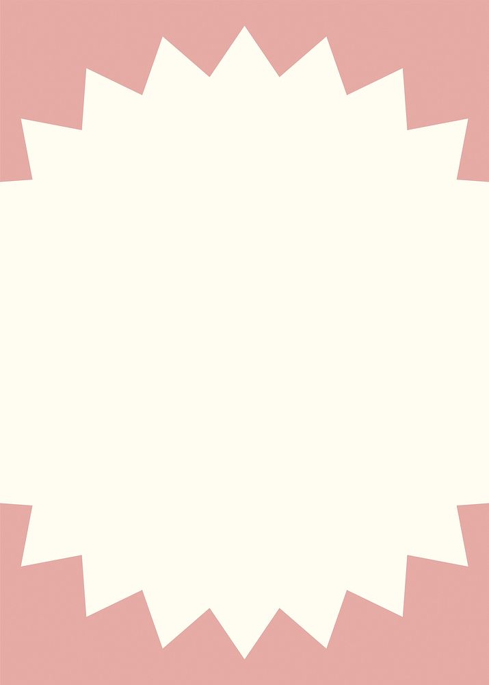 Pink starburst frame background