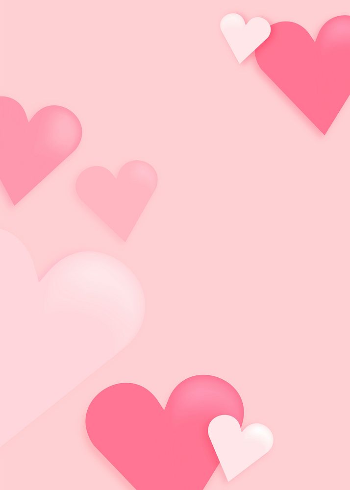 Valentine's hearts background, pink design