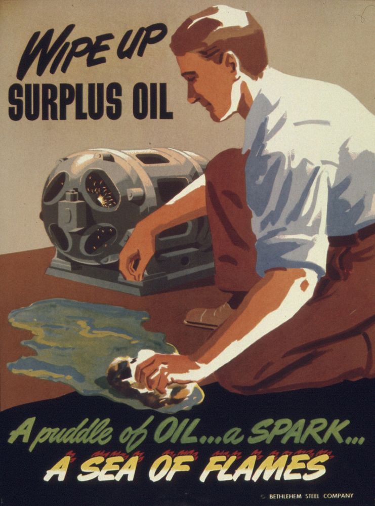 "WIPE UP SURPLUS OIL" 