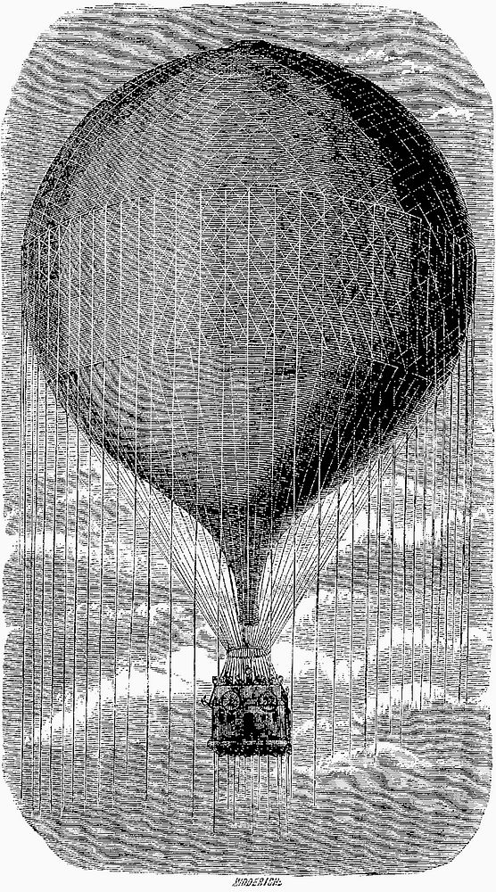 L’aérostat le Géant, construit en 1863