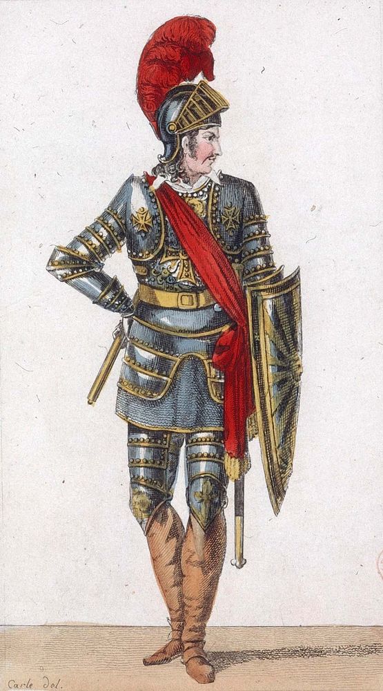 Gluck - Armide - costume de D&eacute;rivis (Ubalde) - Paris, Acad&eacute;mie Imp&eacute;riale de Musique-Montansier, 11-06…