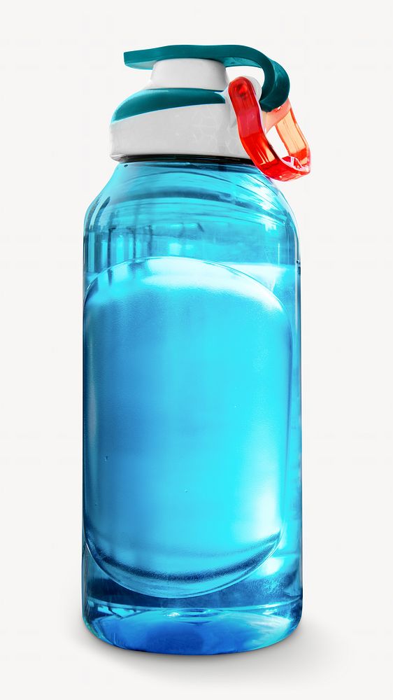 Water bottle, isolated object on white