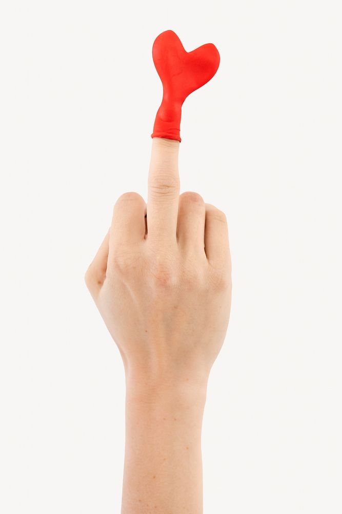 Valentine's hand gesture isolated object 