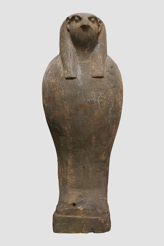 Coffin and Corn Mummy with Osiris mask
