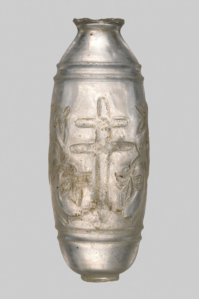Rock Crystal Flask with Cross