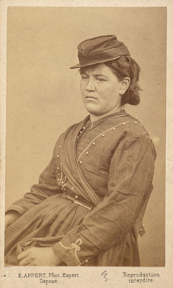 [Member of the Paris Commune: Louise Bonenfant, cantiniere et pointeuse dans l'artillerie des federes, a perpetuite]