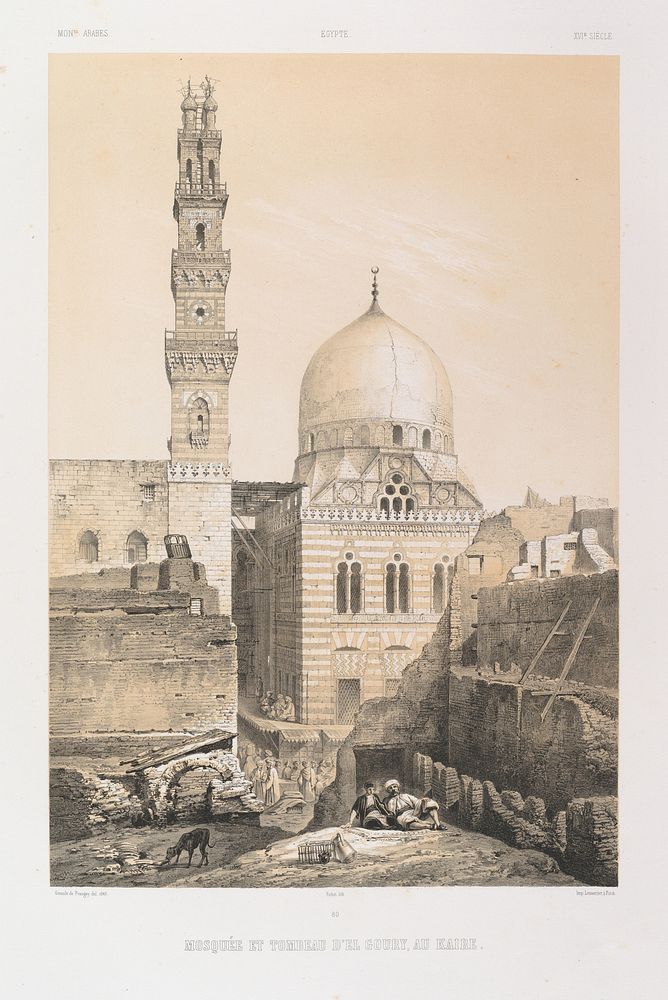 80. Mosquee et Tombeau d'el Ghoury, au Kaire