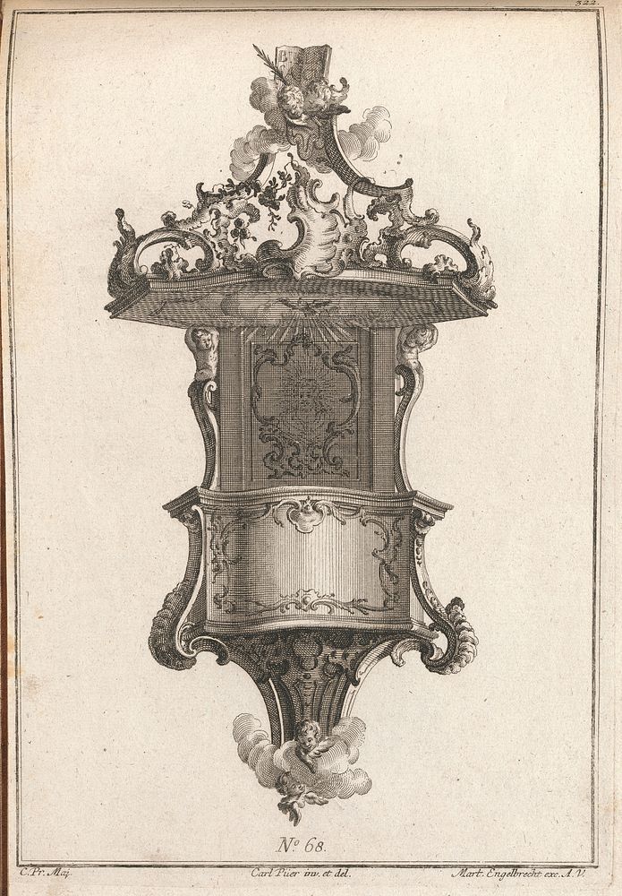 Design for a Pulpit, Plate 1 from an Untitled Series of Pulpit Designs