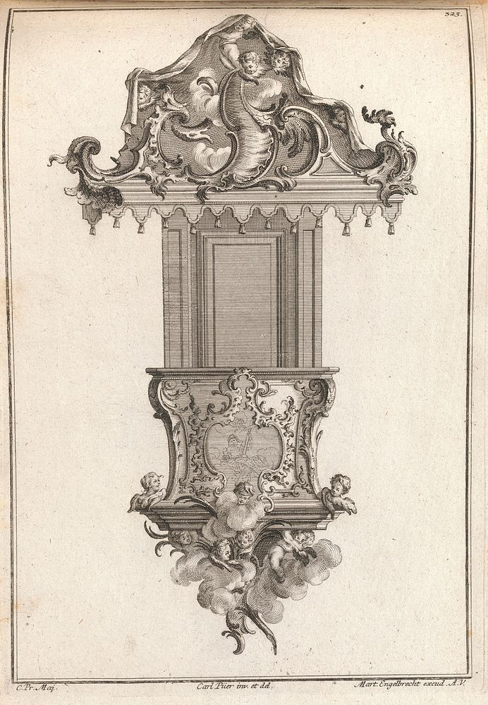 Design for a Pulpit, Plate 2 from an Untitled Series of Pulpit Designs
