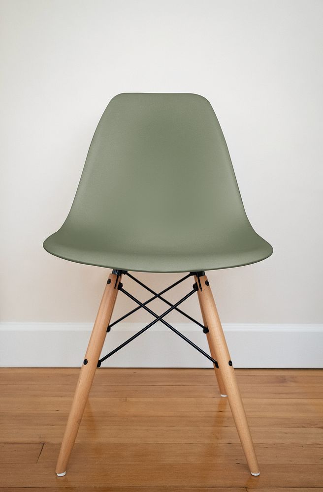 Dull green chair, home decor