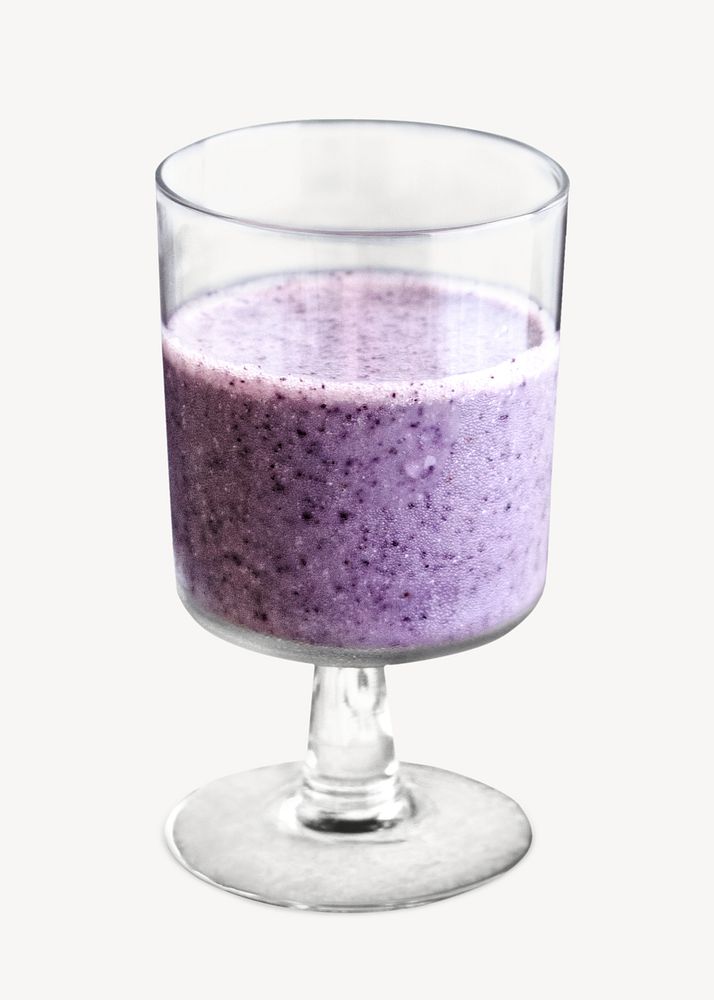 Blueberry smoothie  isolated image